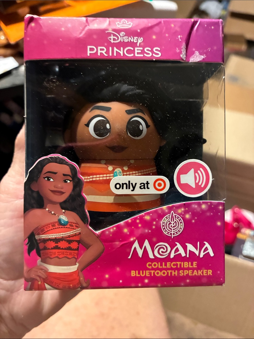 Disney Moana Collectible Bluetooth Speaker - Pink and Orange